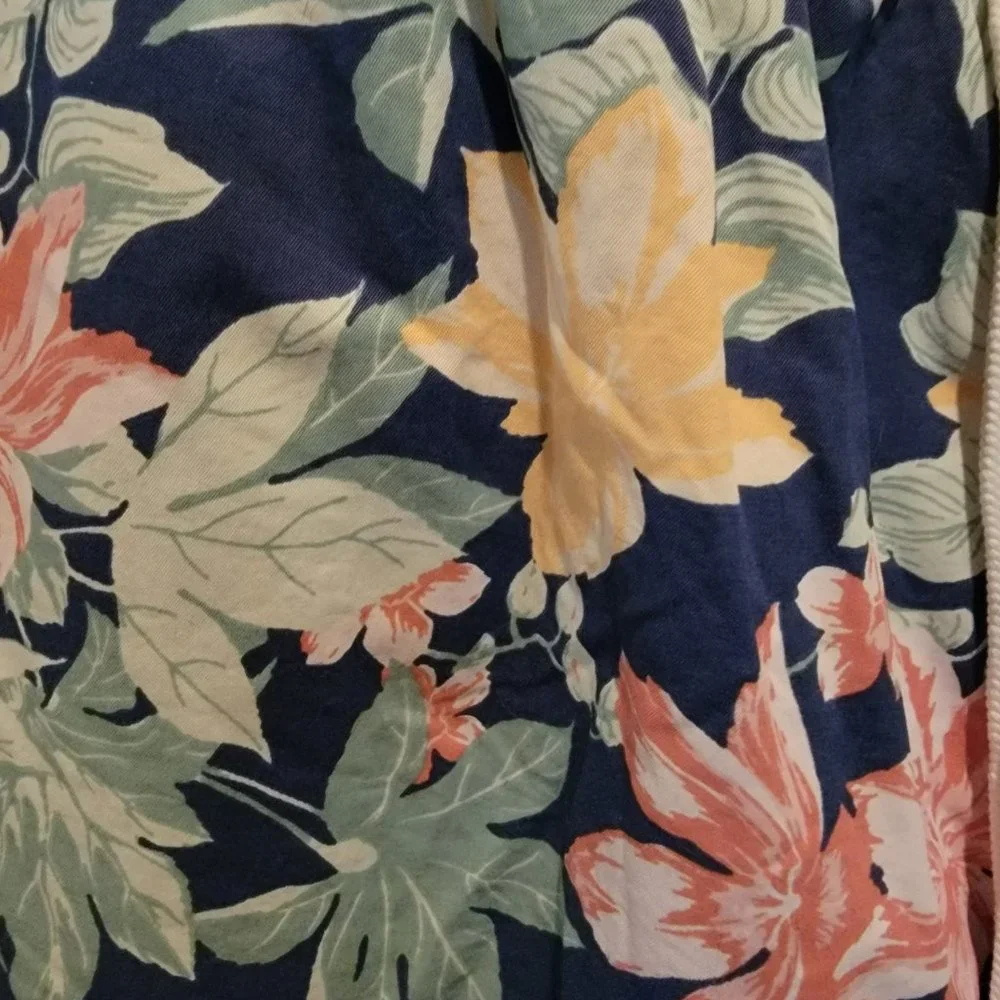 Brooks Brothers Swim Trunks Mens XL Navy Floral Hawaiian Board Shorts Beach